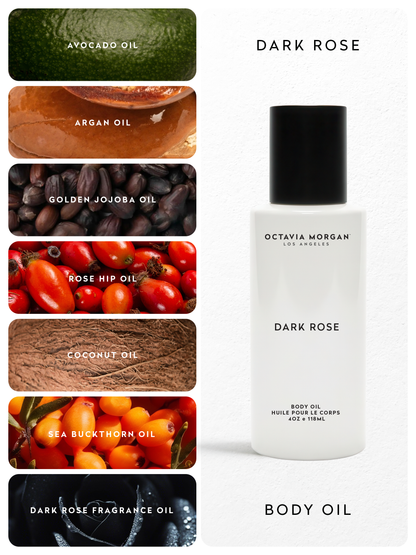DARK ROSE BODY OIL - Octavia Morgan Los Angeles 