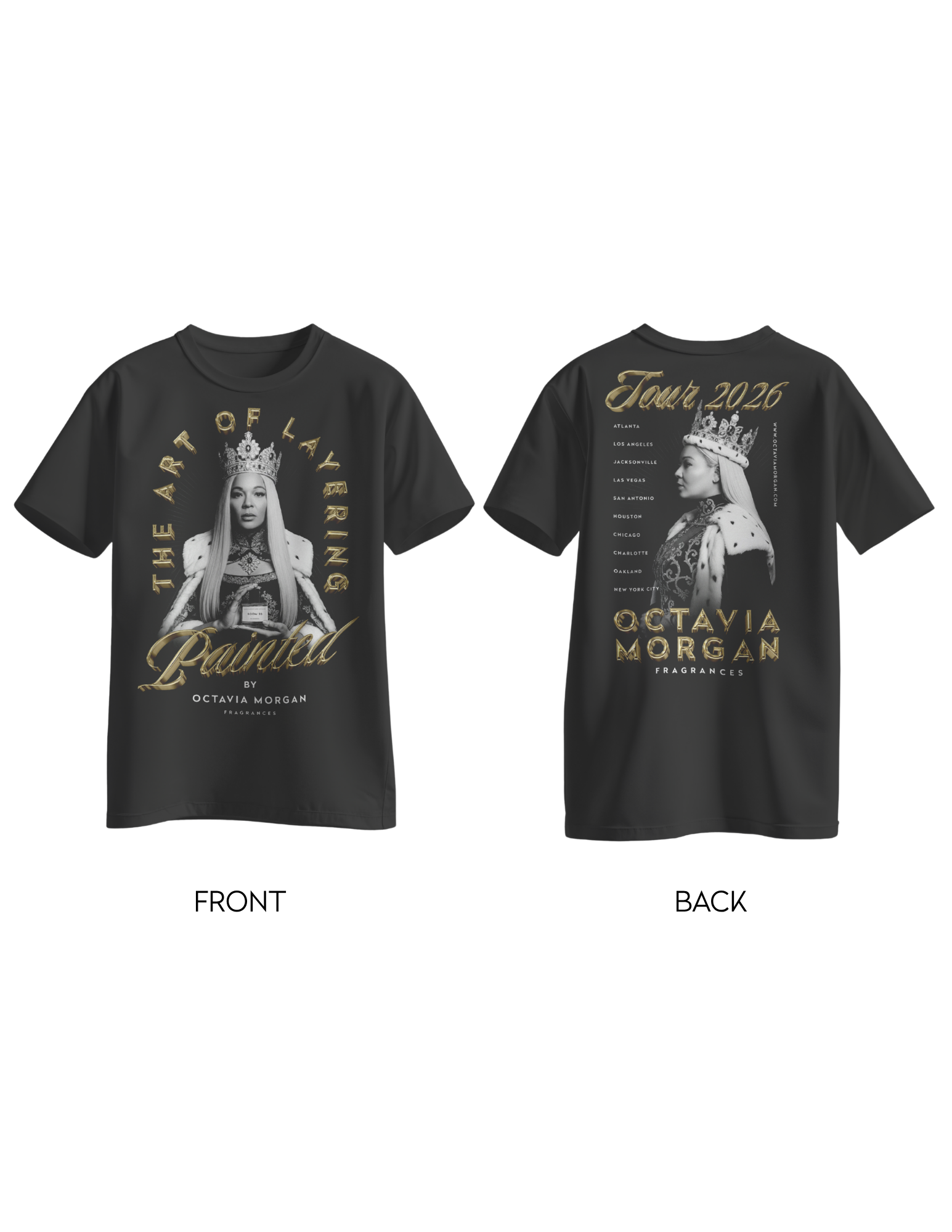 Painted By Octavia Morgan Tour T-Shirt - Octavia Morgan Los Angeles 
