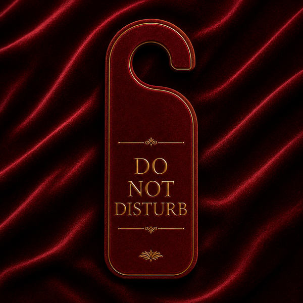 A hangtag, already turned.